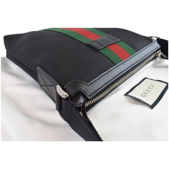 Gucci Techno Canvas Web Messenger Bag Black 631195 - Picture 5 of 12
